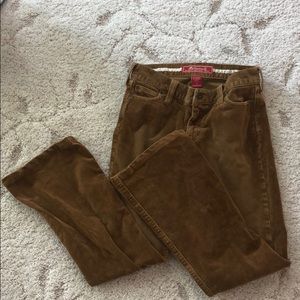 Camel Corduroy Slim Fit Pants